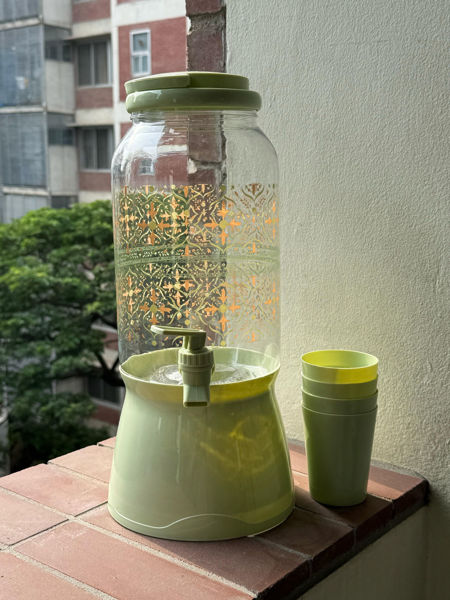 Picture of Water Jug with Glass.