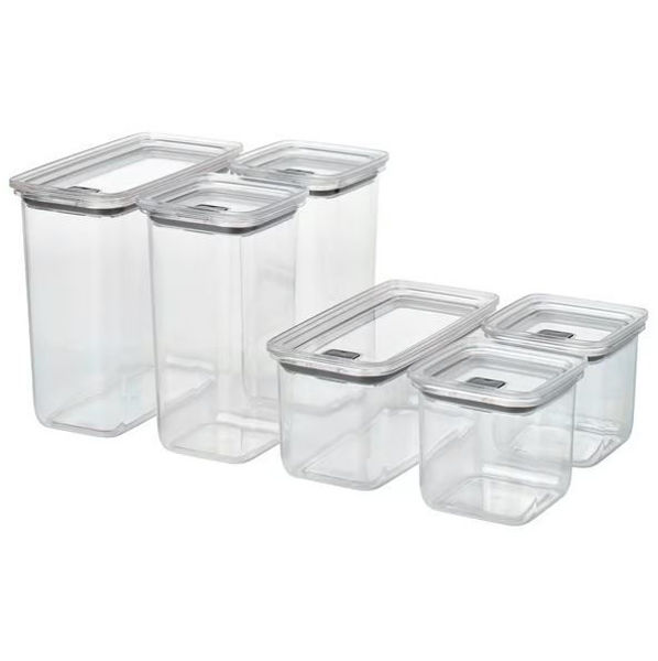 Picture of KORALLVIPPA Dry food jar set with lid