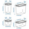 Picture of KORALLVIPPA Dry food jar set with lid