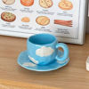 Picture of Sky Blue Cloud Ceramic Cup and Saucer