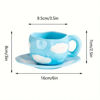 Picture of Sky Blue Cloud Ceramic Cup and Saucer