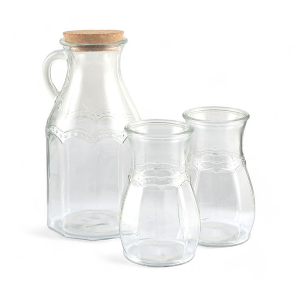Picture of 3 Pcs Glass Beverage Set