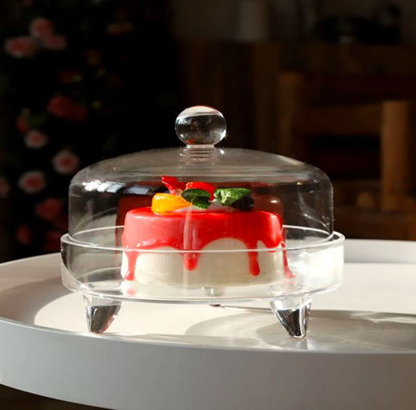 Picture of Acrylic Cake Carrier Set with Handle