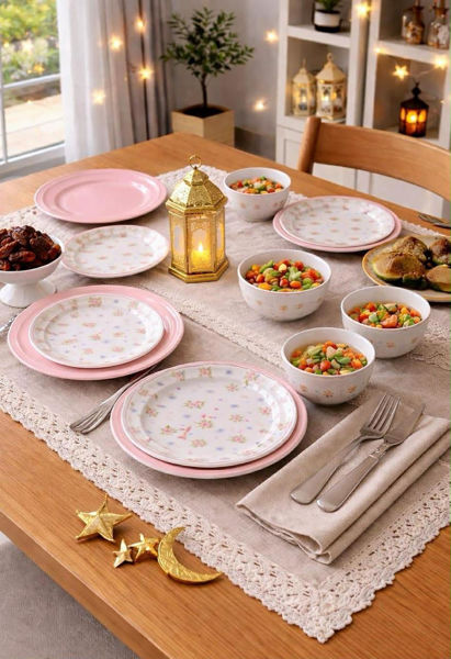 Picture of Sweet Pink Mini Dinner Set (12 Pieces)