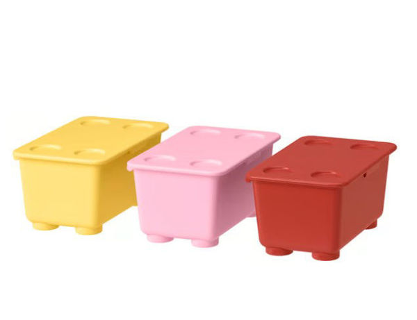 Picture of GLIS Box with lid, red pink/yellow