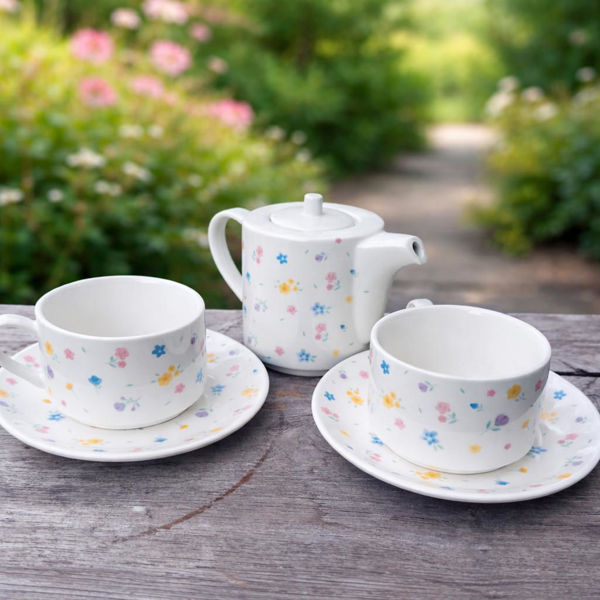 Picture of Floral Porcelain Tea Set