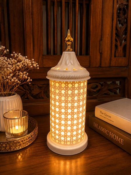 Picture of White Lantern Table Lamp