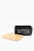 Picture of Ceramic Butter Dish with Wooden Lid